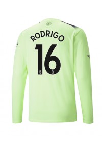 Fotbalové Dres Manchester City Rodri Hernandez #16 Třetí Oblečení 2022-23 Dlouhý Rukáv